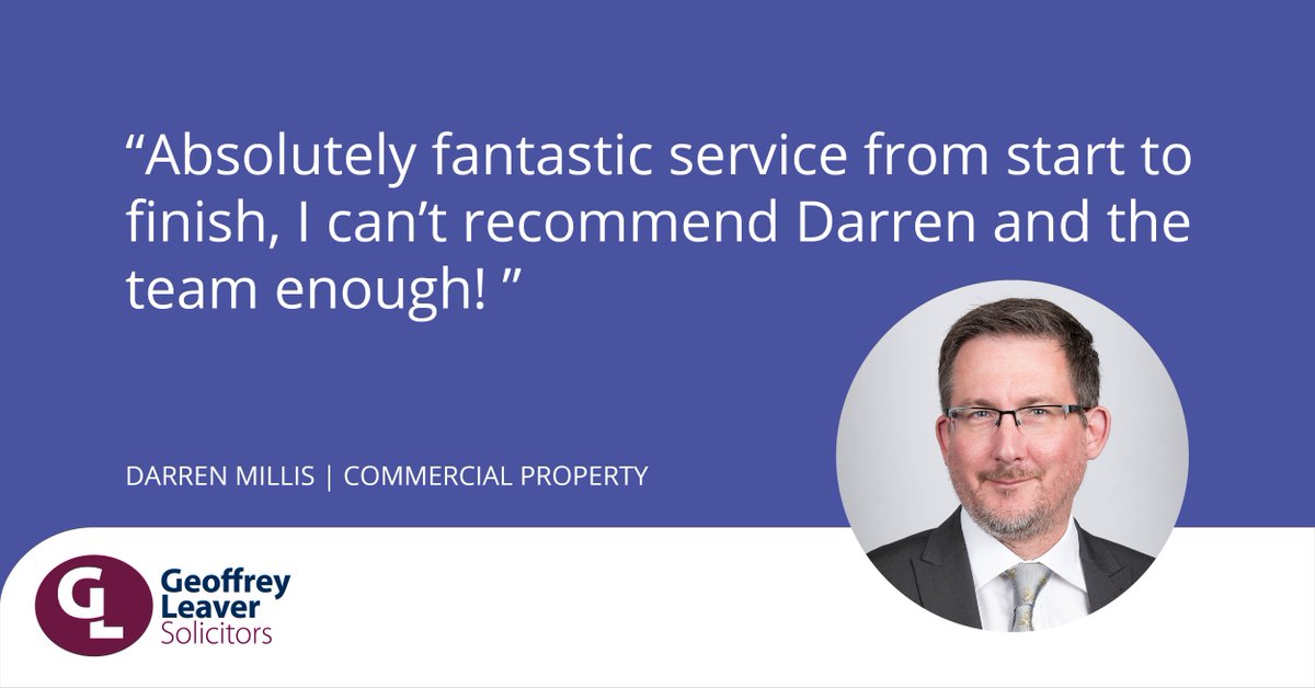 Another great review about the service our client received from Darren Millis, Commercial Property Partner. Well done Darren! 

Find out more about our Commercial Property team can help you here >bit.ly/2kdoaLv

#commercialproperty #legaladvice #property