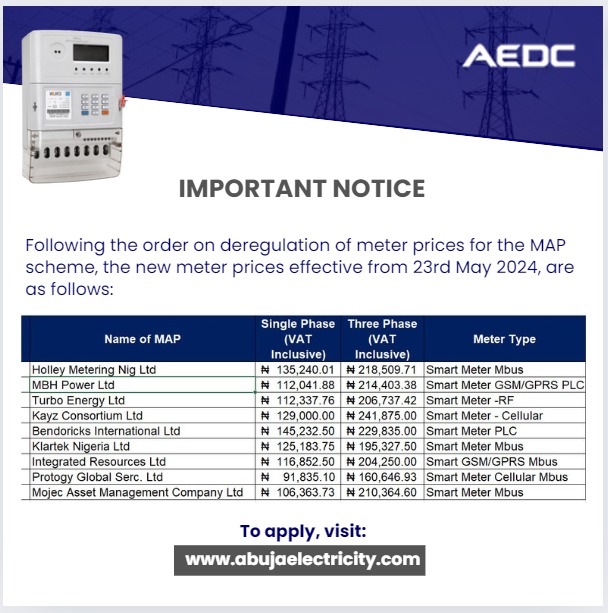 aedcelectricity's tweet image. Dear Customers, this is for your information. 
#AEDC #Abujadisco
#PowerofCommitment