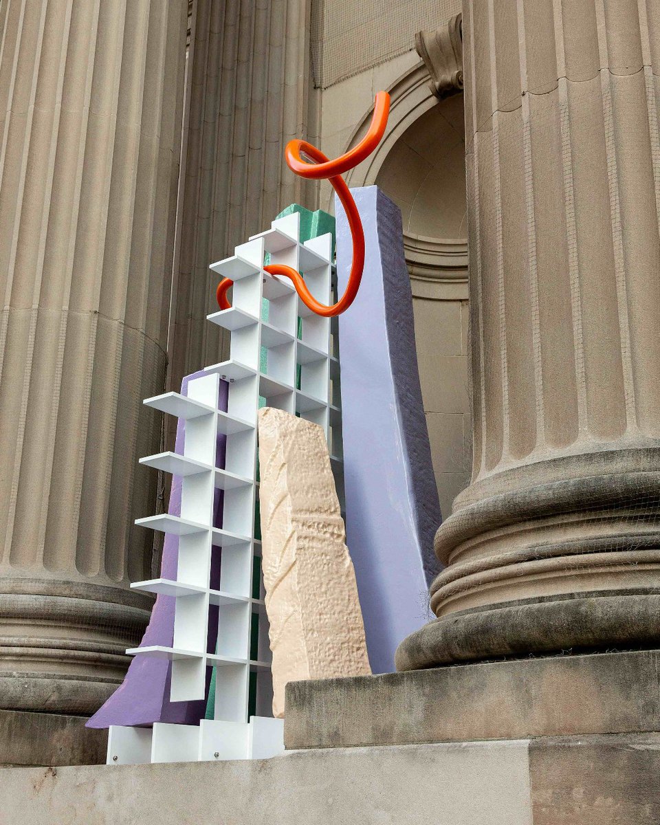 Kicking off the long weekend with a stroll? Take a moment to enjoy these colorful sculptures. LAST CHANCE—See Nairy Baghramian's Met Facade Commission, 'Scratching the Back' before it closes on May 28. Learn more: met.org/3VdETNn