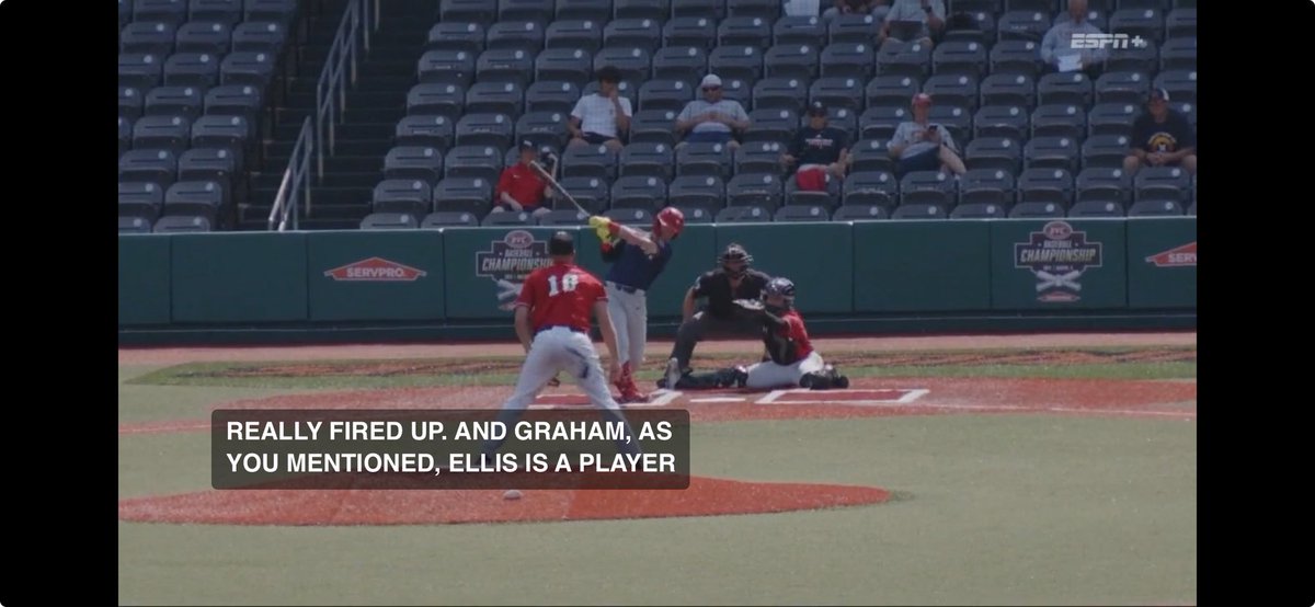 Jack Ellis ⁦<a href="/realjackellis/">Jack</a>⁩ with a game tying HR in the semi final game of the OVC