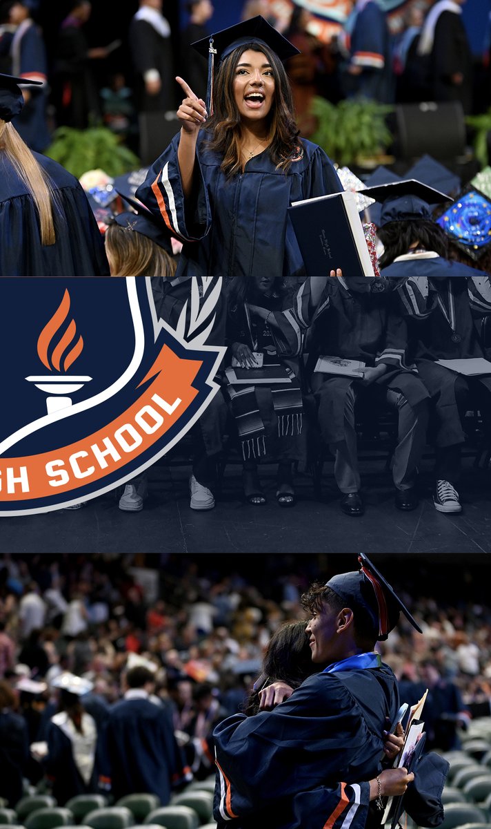 Give it up for the <a href="/TomGlennHS/">Tom Glenn High School</a> Class of 2024! 🎓 Open up the photo grid for a surprise 👇

🔵🟠

Full gallery: bit.ly/ghsgraduation

#1LISD #NoPlaceLikeLISD