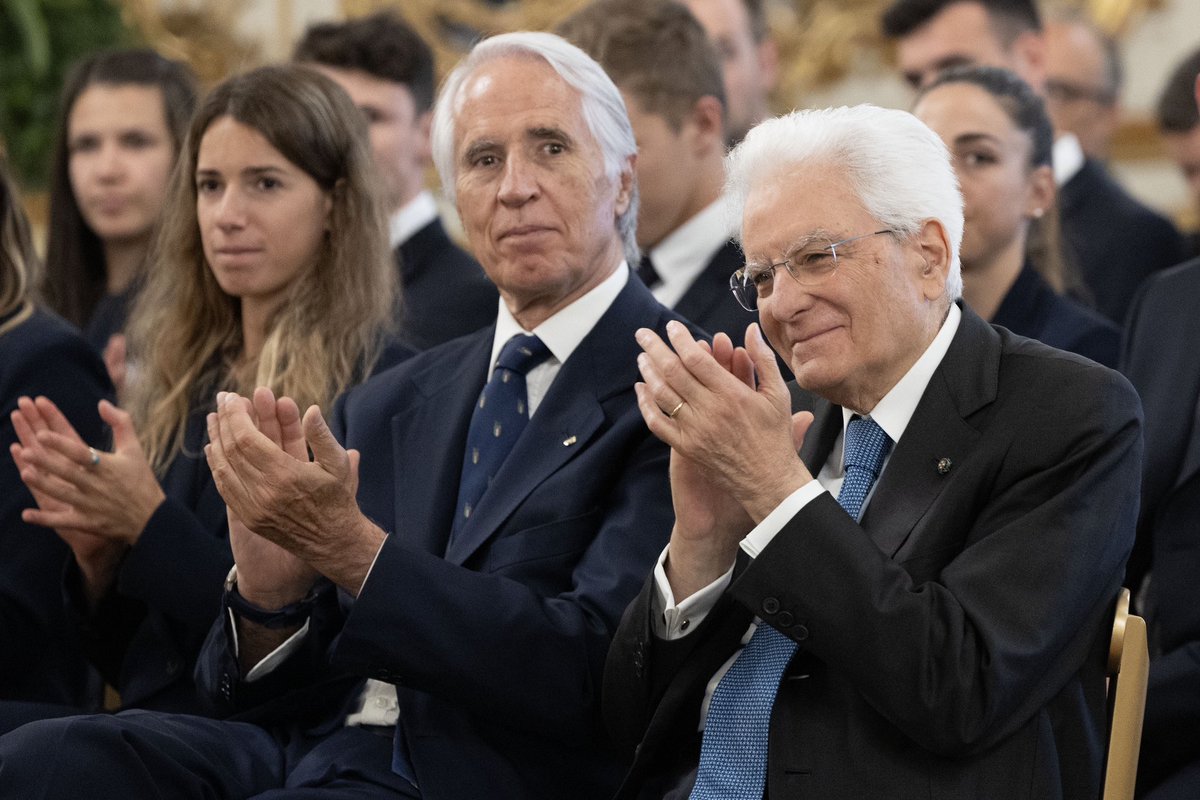 Il Presidente #Mattarella ha ricevuto al Quirinale una delegazione della Federazione Italiana Sport Invernali
