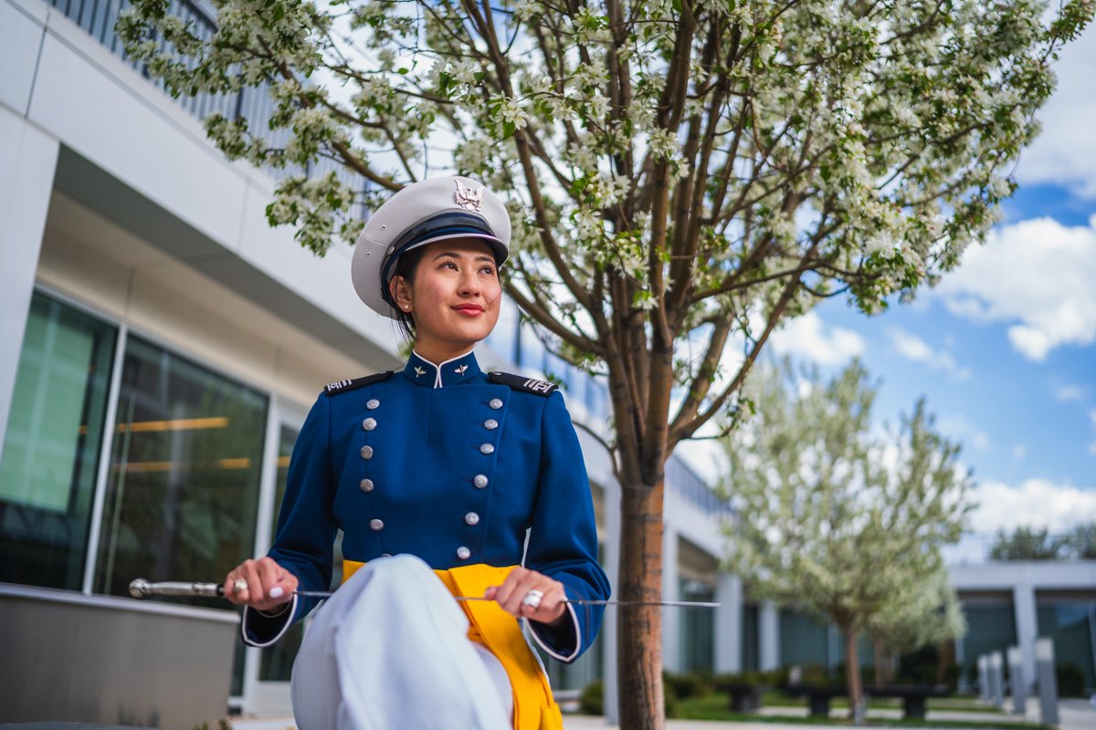 Since her parents brought her from Vietnam to the States a year after her birth, C1C Hilary Nolen has overcome every challenge thrown her way. Learn more about Hilary's #USAFA journey: usafa.edu/cadet-touts-fi…