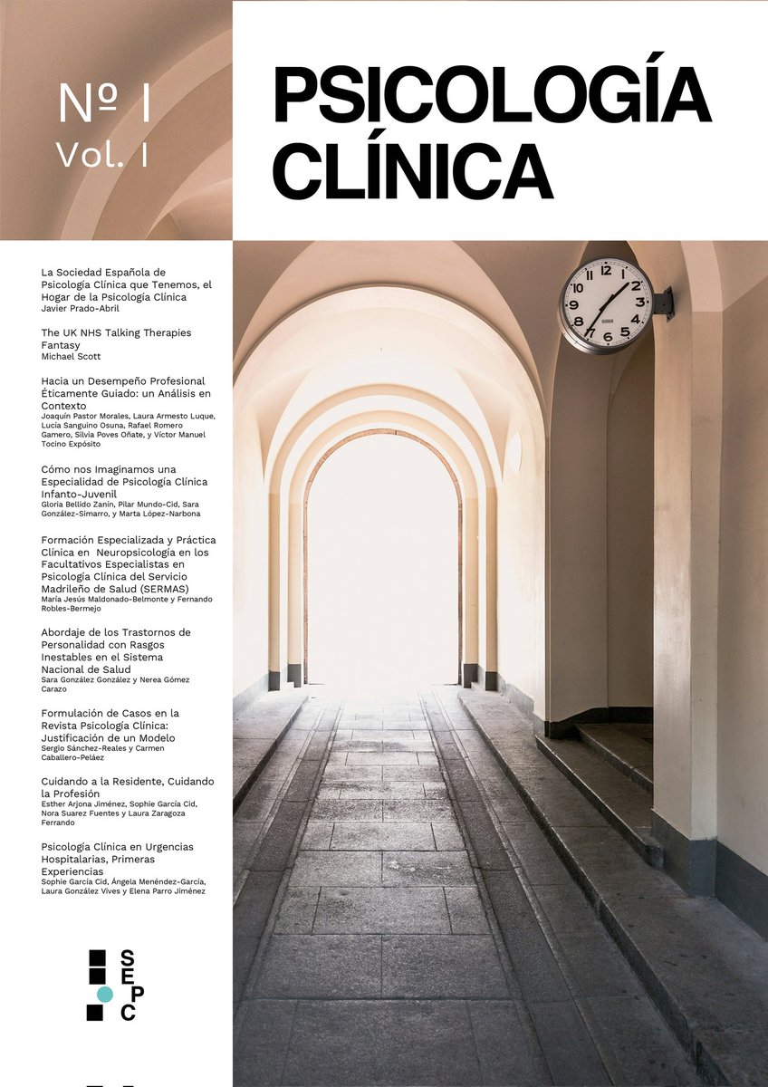 Terminamos la asamblea #CongresoSEPC2024 presentando la nueva revista de nuestra sociedad científica: Psicología Clínica.

Ahora vamos a disfrutar de la cena para seguir mañana con la última etapa del congreso.

Podeis acceder aquí al primer número:
psicologiaclinica.anpir.org/index.php/pc/i…