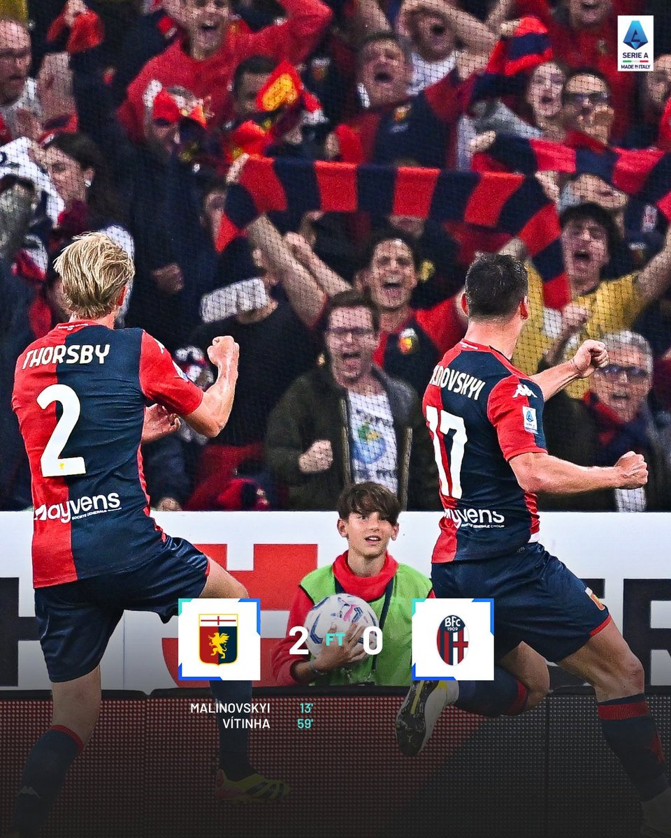 Final: @GenoaCFC vence em casa! ✅ #GenoaBologna