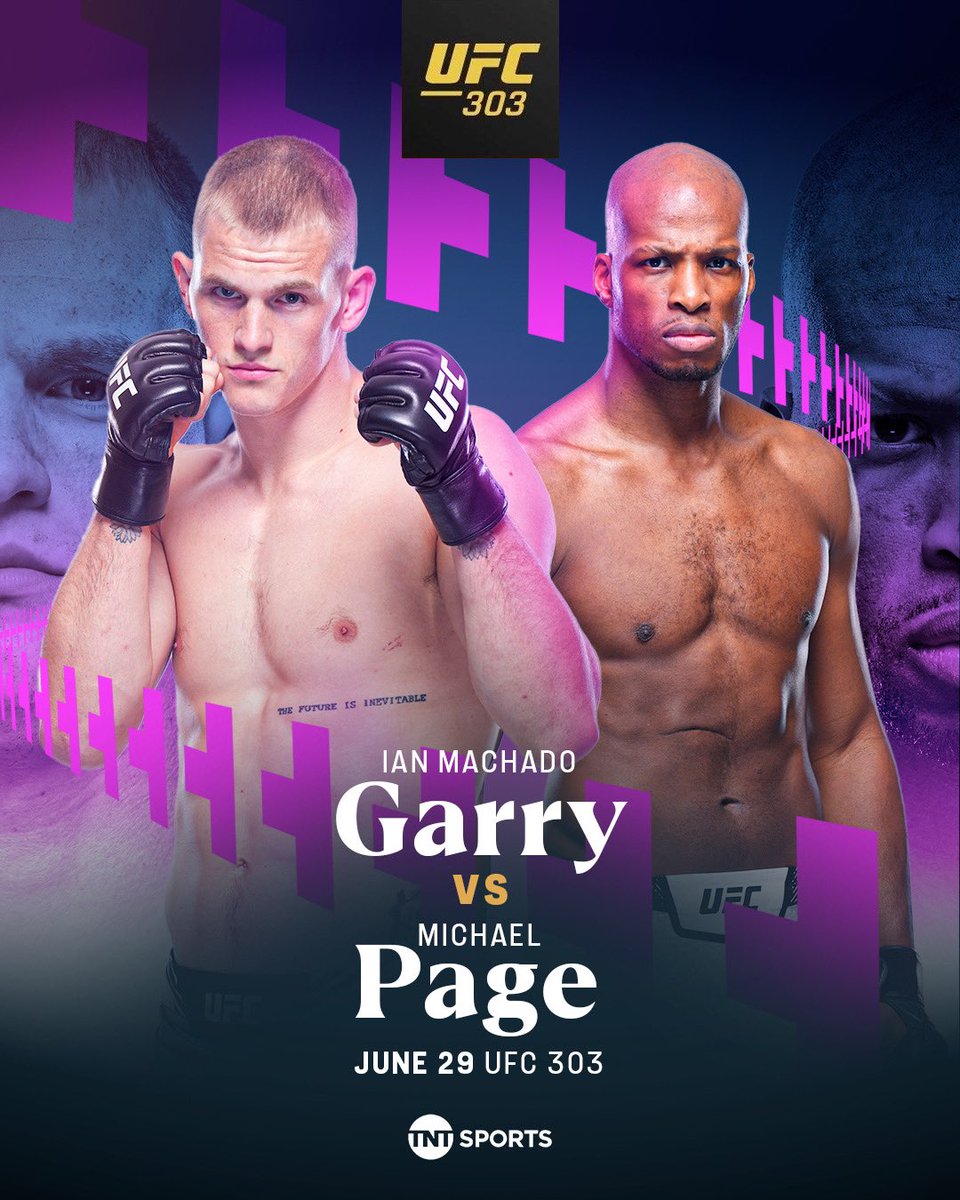 🚨 Ian Machado Garry will face Michael Venom Page at UFC 303 🤯 

🇮🇪 <a href="/iangarryMMA/">“The Future” Ian Machado Garry</a> 🆚 <a href="/Michaelpage247/">Michael Venom Page</a> 🐍 

#UFC303 | June 29