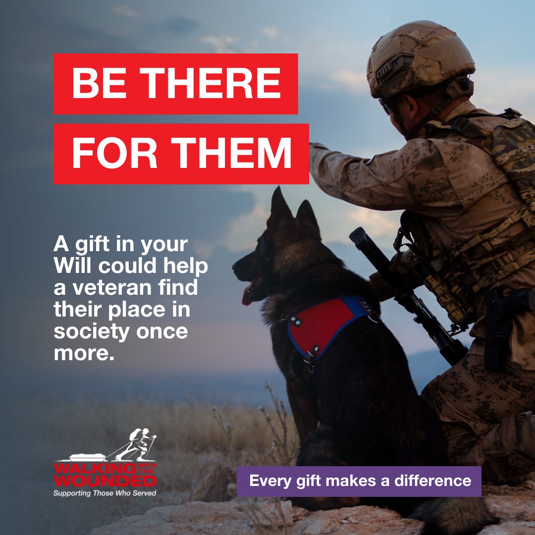 By leaving a gift in your Will to WWTW, you could help veterans find a permanent place in society. ✍️ See how a gift in your Will makes a difference: bit.ly/WWTW-giftinwil… #LeaveALegacy #GiftInWills #VeteranSupport