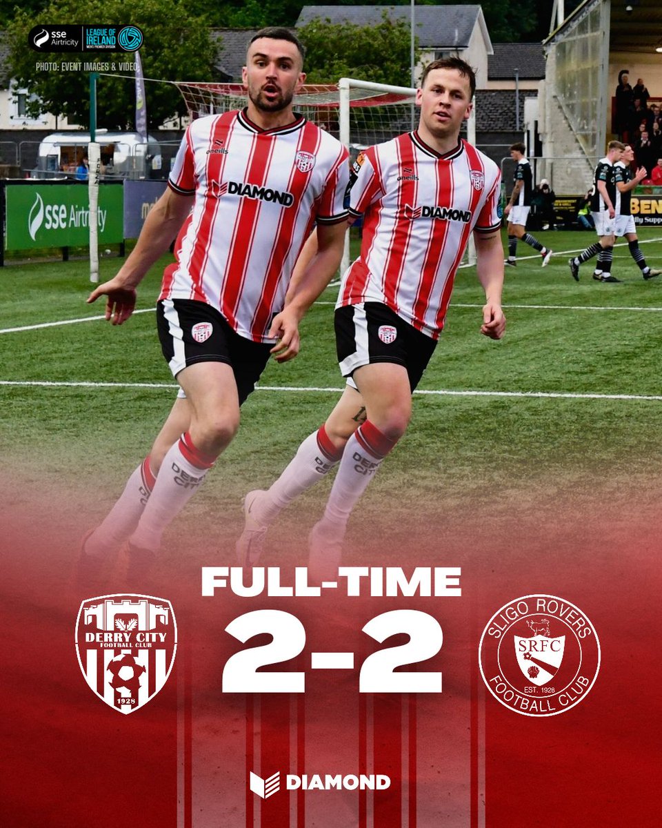 Duffy and Patching with the goals as we share the spoils with Sligo.