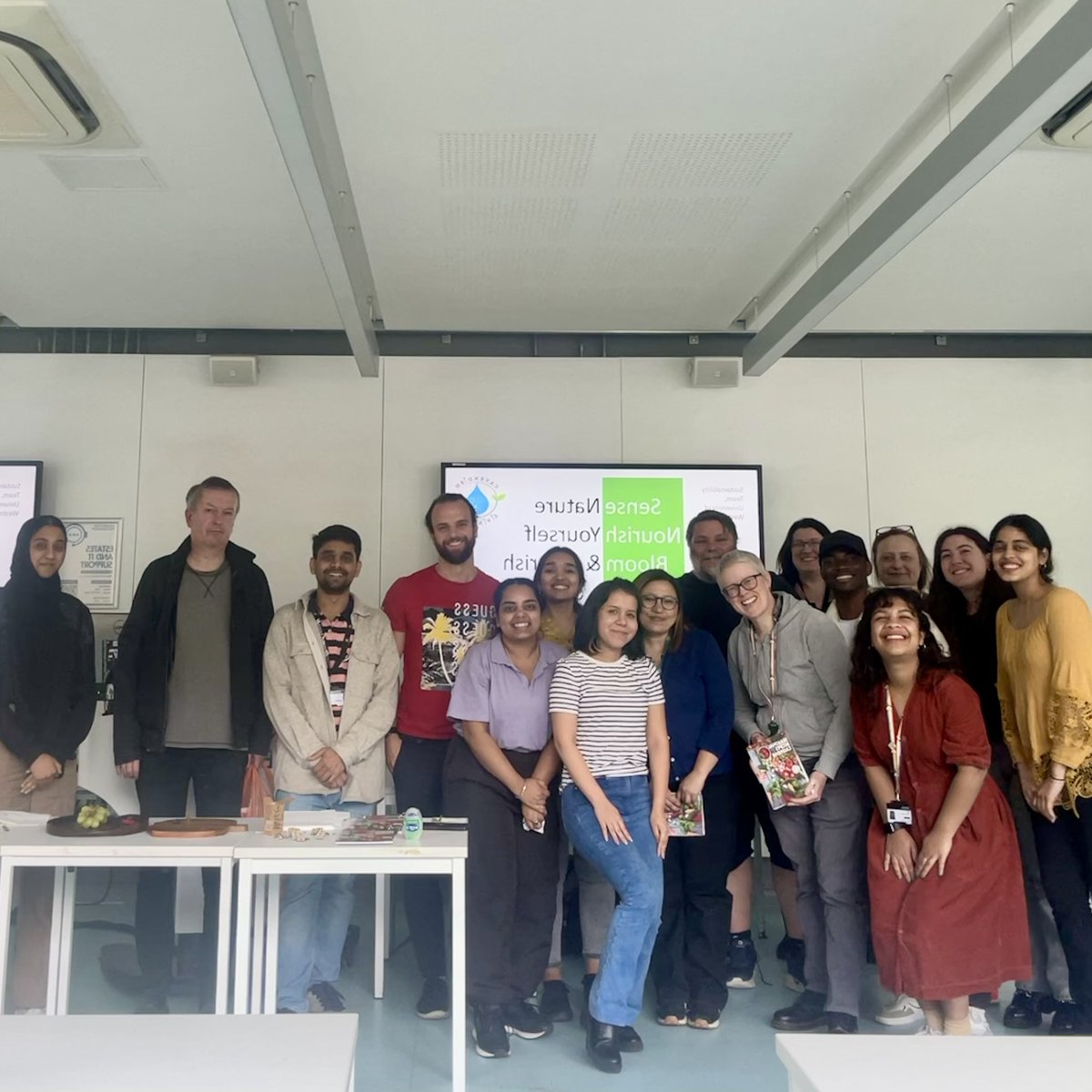 Thank you to everyone who joined us at our Mental Health & Sustainable Living Forum. Lots of engaging discussions, hands on activities, and an appreciation for the connection between nature, mindful eating, and our overall well-being.
@JustinHaroun @UoWSustainable @UniWestminster
