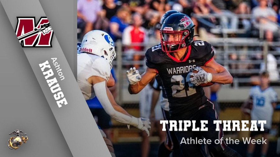 Triple Threat Athlete of the Week: Ashton Krause, Muskego #wisfb #wisbb #wistrackandfield @MuskegoHSFB @1WarriorMHS wissports.net/news_article/s…