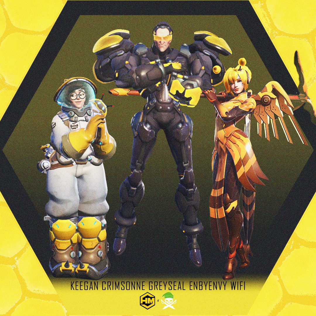 HivemindEsport's tweet image. Who’s that making all that buzz? 

Welcome your @PiratesPyjamas x Hivemind Bumblebees!  

🐝 @KeeganOverwatch 
🐝 @crimesonne
🐝 @greyseal91_ 
🐝 @wifi_888
🐝 @vellyow

📚 @MonkaMemes
💼 @katie_bin

 #PIPWIN🏴‍☠️ | #CallingAllHeroes