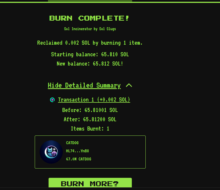 CatDogSolana's tweet photo. burn dev wallet moon dat https://t.co/xZ67rwDIs1
