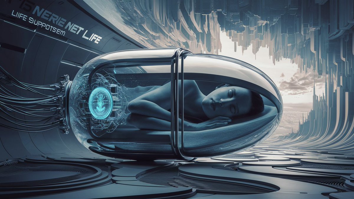 krislipman's tweet photo. #BCIDreams
#M5NeuralNet
#SweetSleep oh to be pain free 🙏

#ideogram
#kamnivisualkoncepts
#reevolution

Prompt: A person dreaming sweetly connected to an M5 neural net life support system https://t.co/7J3kQcAZug