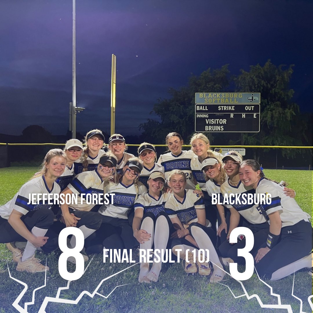 Blacksburg falls to Jefferson Forest 8-3.