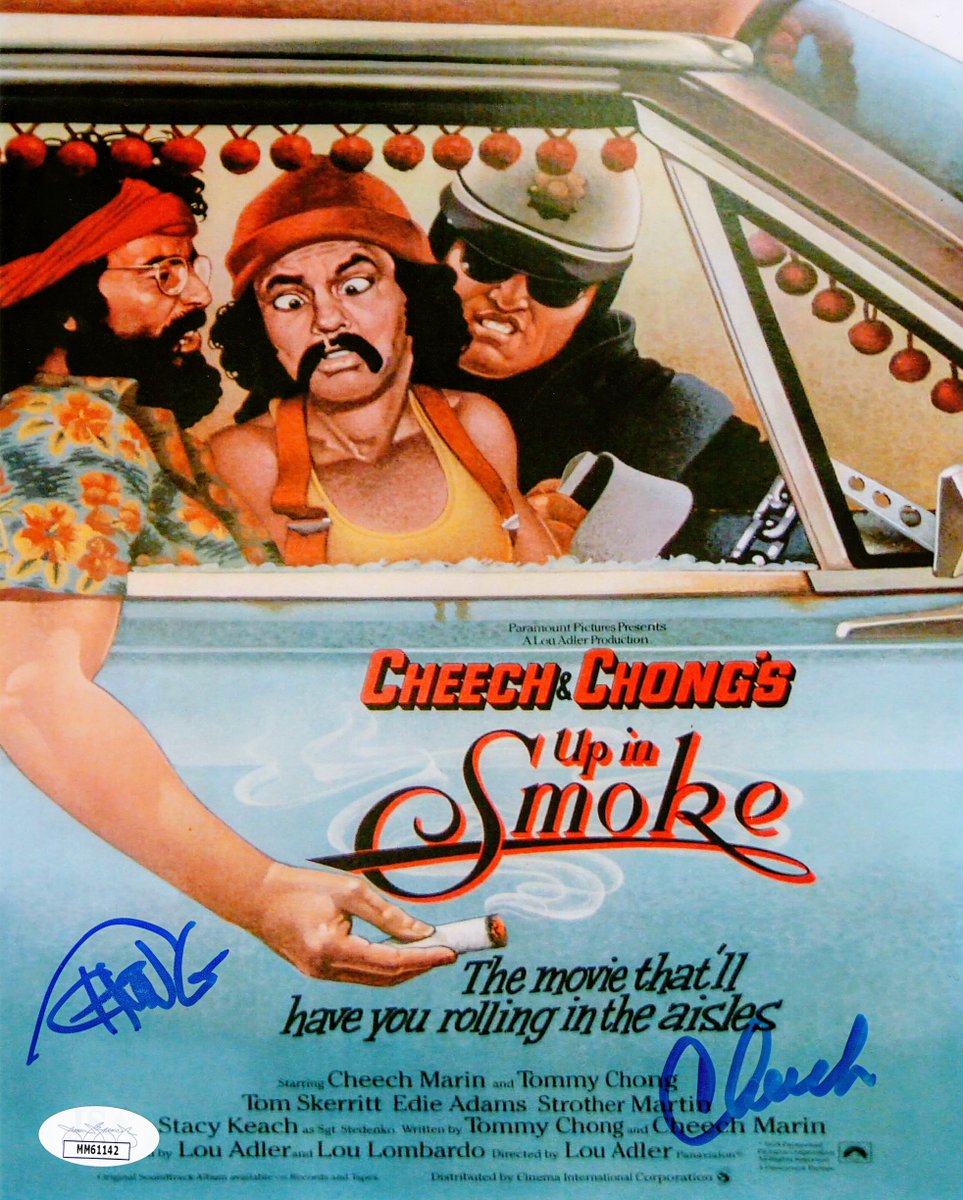 Happy birthday to the iconic @tommychong! 🎂🚬
@cheechandchong’s “Up in Smoke” 8x10 poster photo signed by Tommy and @CheechMarin is from our collection.
#TommyChong #CheechAndChong #UpInSmoke #BOTD