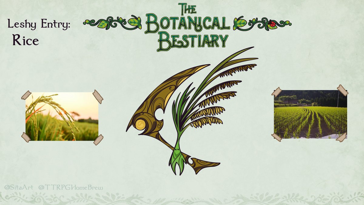 ✨The Botanical Bestiary ~ even more leshy

Goathead, bonsai, tea, rice