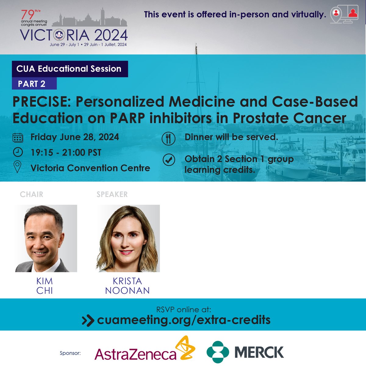 CanUrolAssoc's tweet image. Do not miss this #CUA24 Educational Session featuring @RicardoARendon Daniel Heng, Kim Chi, Krista Noonan.
🍽️Dinner will be served 🚩Reserve your spot today &amp;gt;&amp;gt;&amp;gt; cuameeting.org/extra-credits/
@AstraZenecaCA @Merck #RCC #PRECISE #prostatecancer