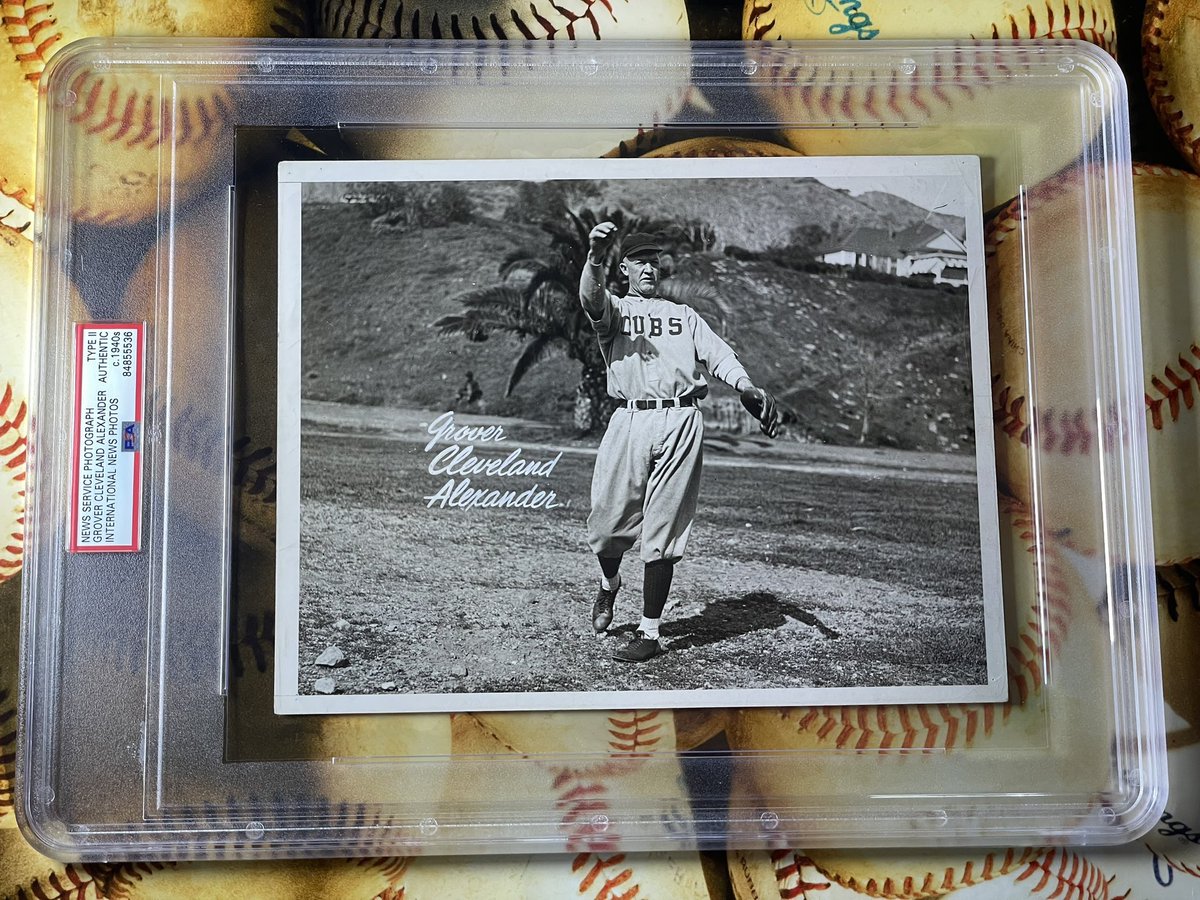 FS: $480 Pic is from the 20’s's but this Type II is from the 40's and served as a 'proof' for 'National Sports Photos, Inc.' who offered 8' x 10' glossy photo reproductions via mail order, complete with the athletes name added in a handwritten style.