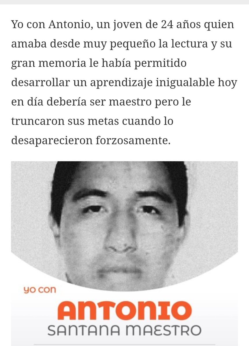 @JavosMerol @luna_verdad @EstoyAqu4 @Monix139 @Josebautista002 #Pasedelistadel1al43x44 #HastaEncontrarles #VerdadyJusticia #JusticiaSBC #JusticiaAyotzinapa #NiPerdonNiOlvido Presente 🗣️ 5 Antonio Santana Maestro