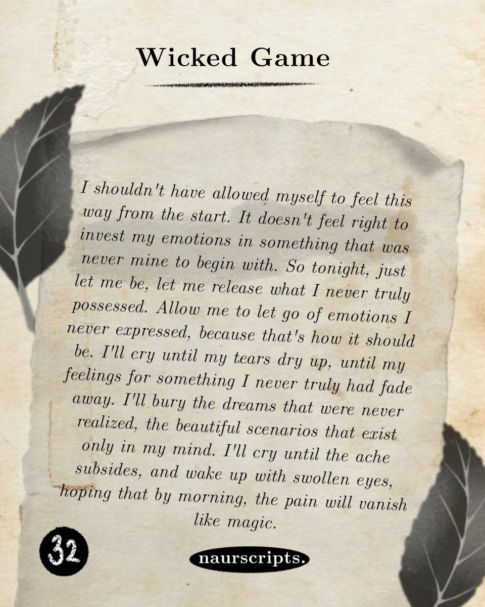 karya — how can you be upset with something you've never had