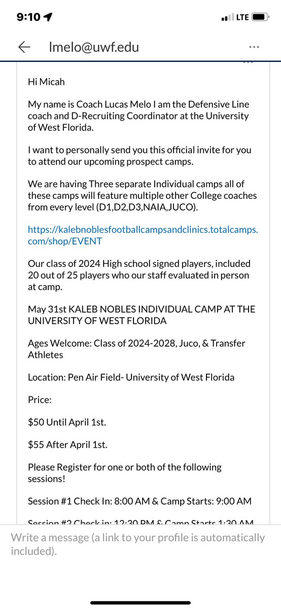 Preciate the invite <a href="/CoachMelo90/">Coach Melo™️</a> <a href="/UWFFootball/">UWF Football</a> <a href="/MJBlueDevils/">MJHS Football</a> <a href="/MJFOOTBALL1920/">Mortimer Jordan Football</a> <a href="/ALPreps/">ALPreps</a> <a href="/Coach_MikeWood/">Mike Wood</a>