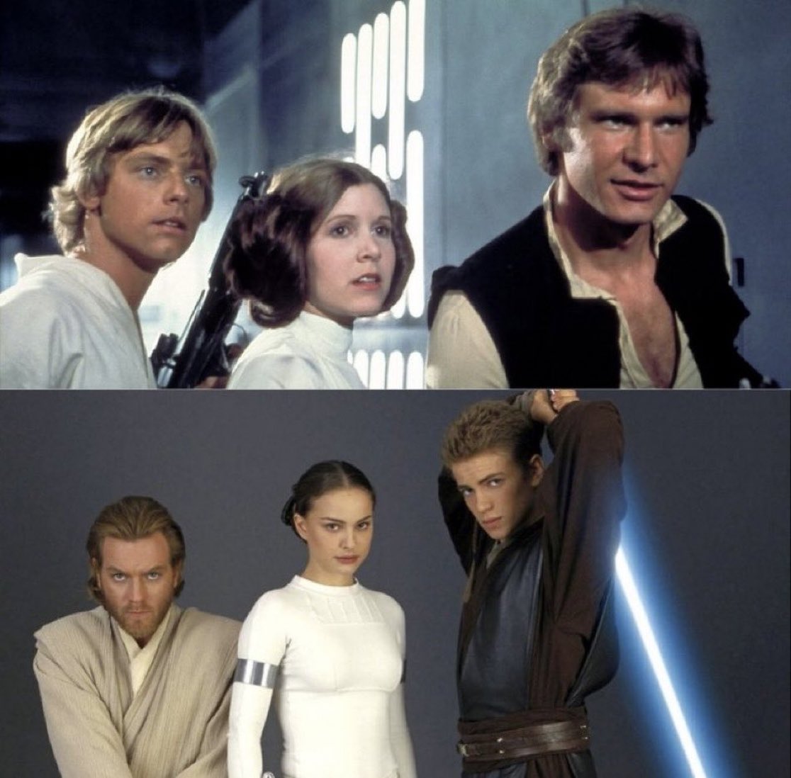 The Trios of Star Wars Original and Prequel Trilogy