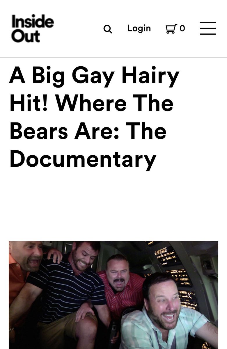 kevrichard's tweet photo. Yassssss! So excited to see @WhereTheBearsR  at #insideout ! When I was an awkward younger gay the theme music would always give me a smirk! https://t.co/pZ58gfsiI0