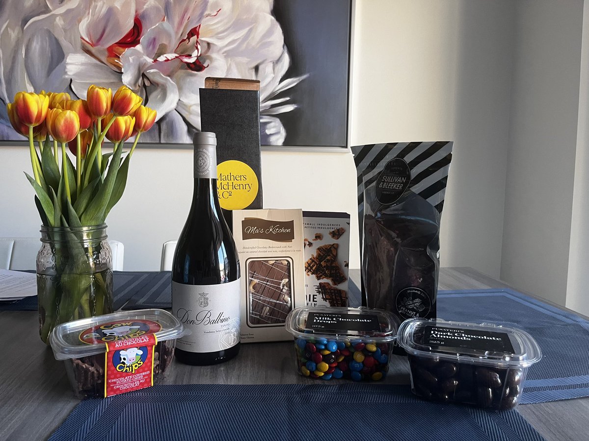Thank you to my secret elf <a href="/JenniferMMc/">J. Mathers McHenry</a> for this exquisite gathering of all things that are yummy! Happy Friday indeed. And thanks to <a href="/SeanBawden/">Sean Bawden</a> for another successful #LawSummerSanta2024!