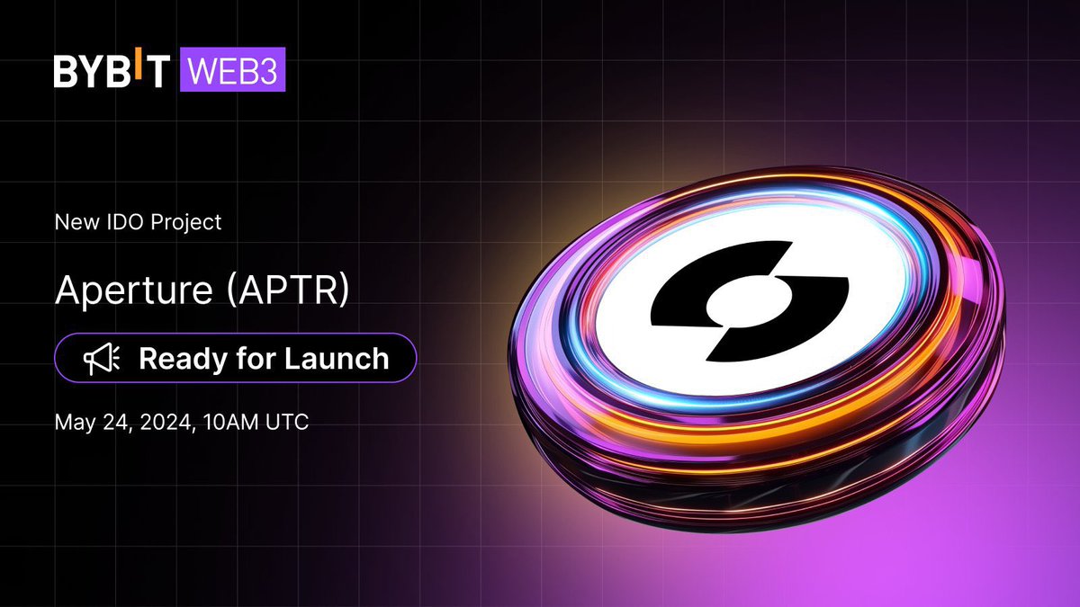 Check out the new Bybit IDO project: Aperture Finance($APTR)
💰Chain: Arbitrum 
⚡️Bybit Wallet: 300USDT

👍Subscription: May 24 - May 28, 2024, 10AM UTC
😎Snapshot: May 28 - May 31, 2024, 10AM UTC

📊APTR/USDT Listing on Bybit May 31, 2024, 10AM UTC

🌐: i.bybit.com/wabqVtO