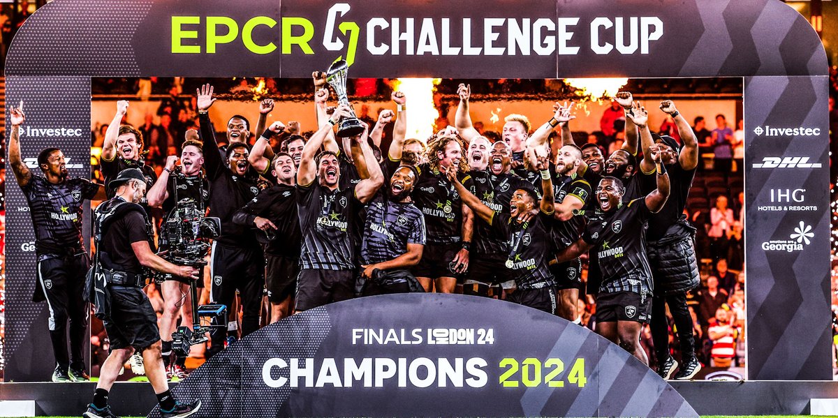 What a performance by @SharksRugby on a historic night in London to clinch the @ChallengeCup_ trophy - more here: tinyurl.com/bdcryktn 🏆