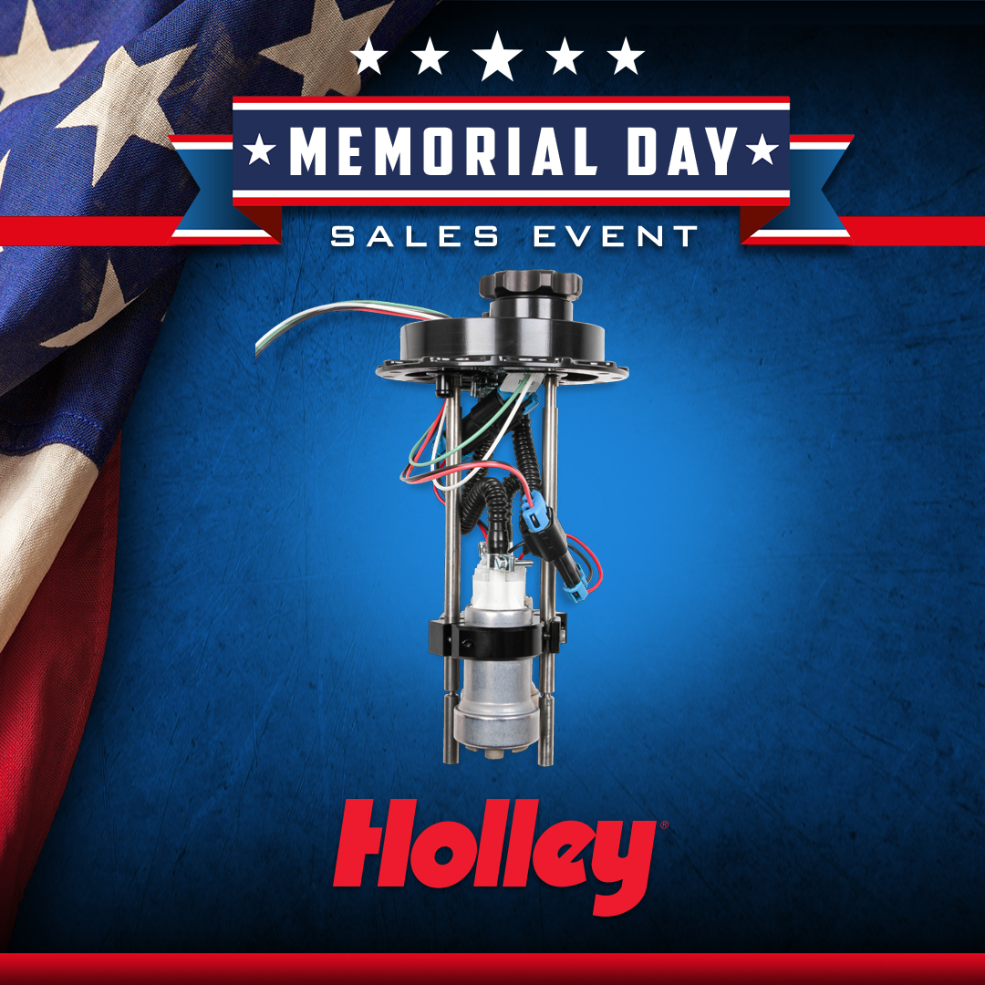Day 10 of The Holley Memorial Day Sales Event! Today's feature is our Fuel Cell EFI Pump Modules. See all products on sale here: holley-social.com/HolleySaleTwit… #Holley #HolleyEFI #WinWithHolley #HolleyEquipped #HolleyMDWSale24