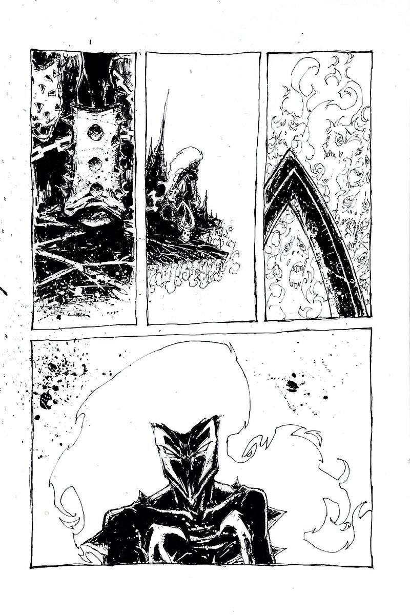 "The first thing that becomes clear is that this isn't merely a place. It's something more. It is alive. It moves beneath me, shifts under me feet."

From Spawn #140. Art by <a href="/natjonesart/">Nat Jones</a>
#Spawn