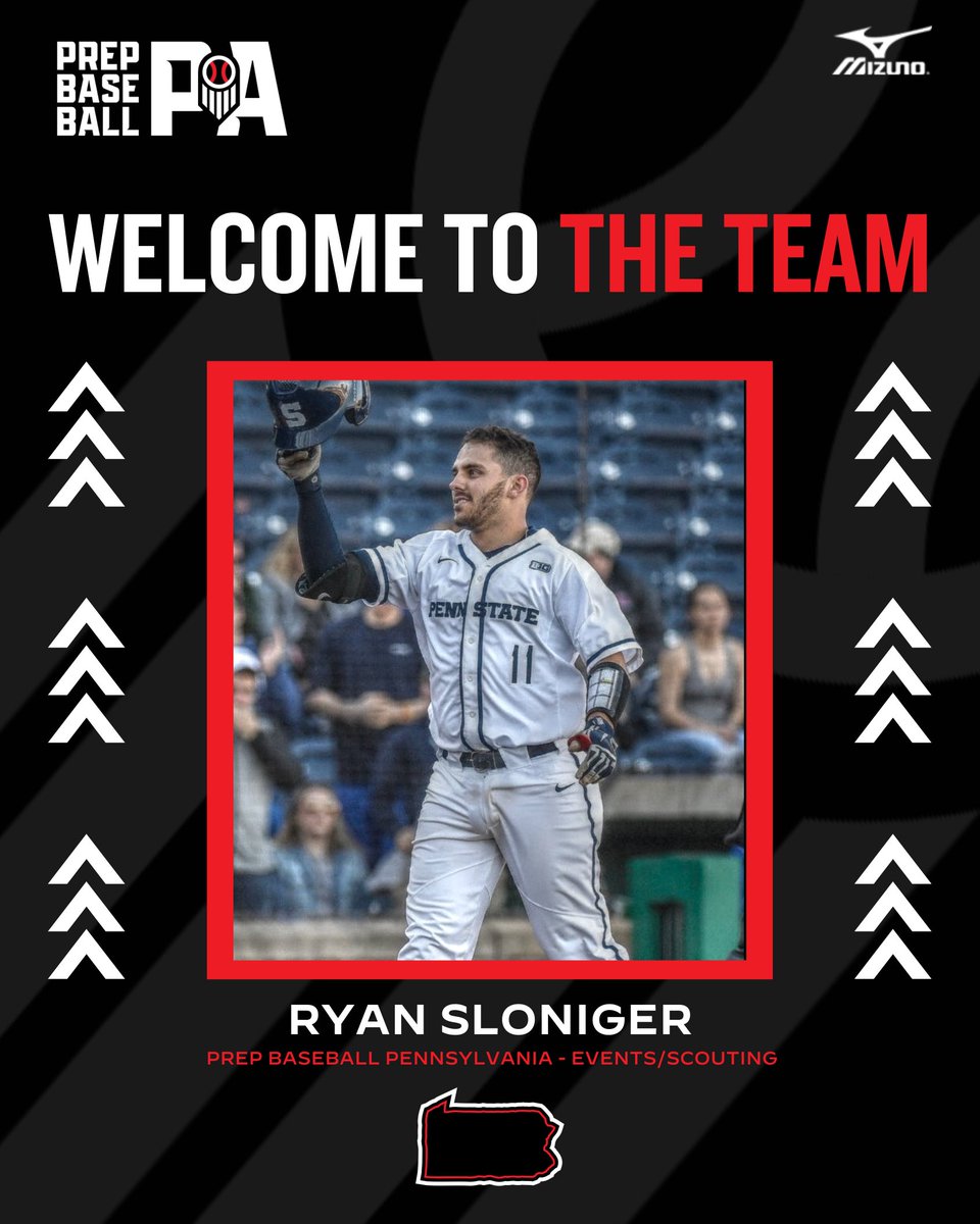 I'm extremely excited to announce the hiring of former @PennStateBASE player, professional ⚾️ player, & college coach, Ryan Sloniger to our team ‼️🙌 BIO: Punxsutawney HS class of 2015 (PA) • All Time Career Records: Hits (109), Doubles (35), & RBI’s (88) • Two-time 1st Team