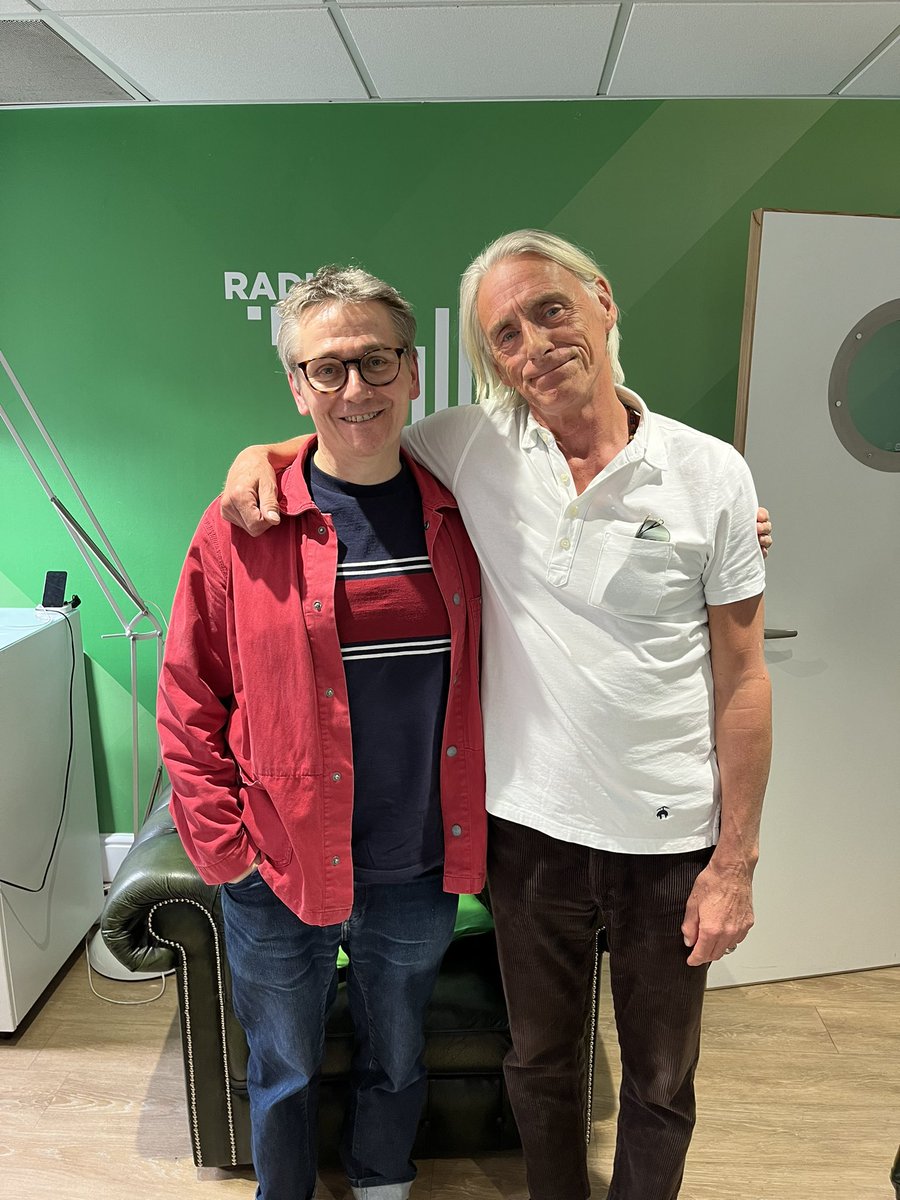 Got a special X-Posure show for you tonight @RadioX! @paulwellerHQ talks me through the whole of his new album ‘66’ track by track! Join us live or catch up @GlobalPlayer! 11pm! 🚀🔥💚