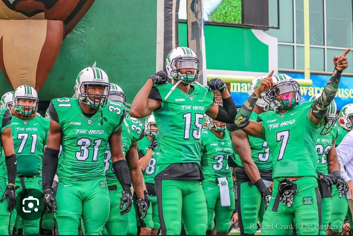 #AGTG After a great conversation with @CoachJ_Miller I am extremely blessed to receive an offer from Marshall! @paschalhsfball @j73killough @HerdFB