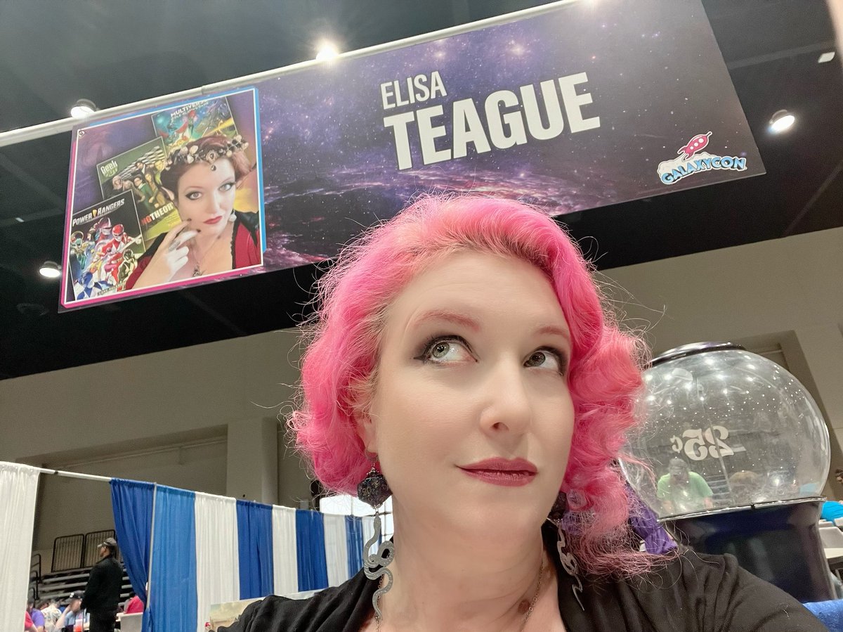 Come see me in the game room at #galaxyconOKC, where I’m signing copies of some of my many #RPG books all weekend, including #DnD #tashascauldronofeverything, #Marvel Cataclysm of #Kang, #PowerRangers, #Transformers & more! @GalaxyConOnline #ttrpg #dnd5e #essence20 #galaxycon
