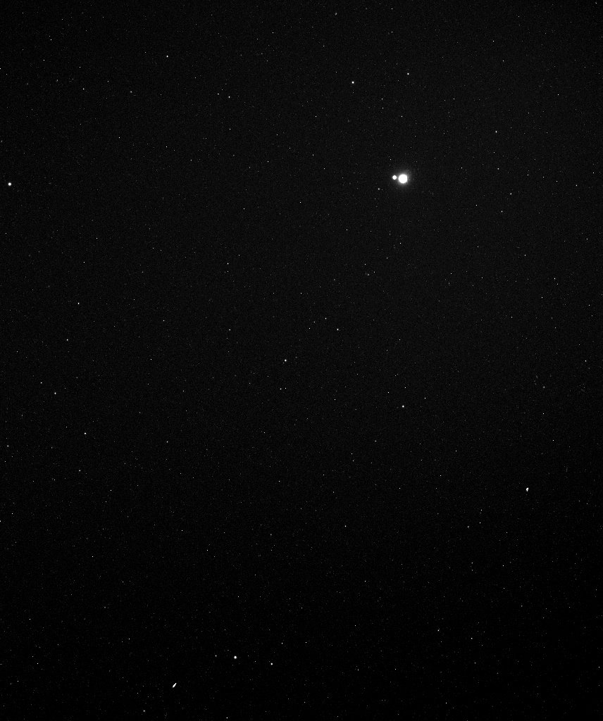 Earth and Moon from 114 Million Miles away. Captured by MESSENGER spacecraft.