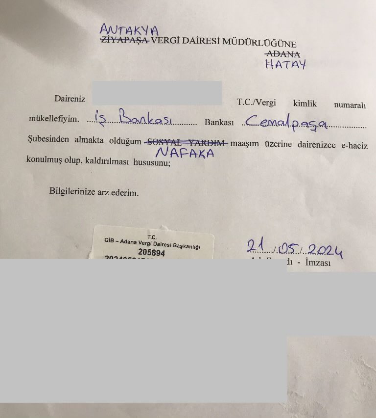 🔒 Bakan Mehmet Şimşek, “OVP çalışıyor.” dese de para lazım. 💳 Antakya Vergi Dairesi nafaka hesabına bile e-Haciz koydu.