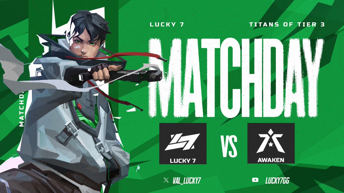 It's time.. 

<a href="/Val_Lucky7/">Lucky 7</a> faces off against <a href="/AwakenRGN/">AWAKEN</a> tonight. 

Luck might be with us, but we won't need it! #GameOn #Lucky7 #WeMakeOurOwnLuck