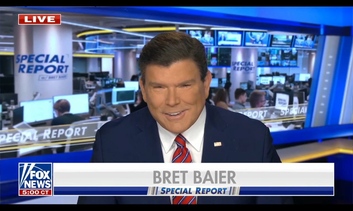 📺 @SpecialReport with @BretBaier ON NOW! @FoxNews