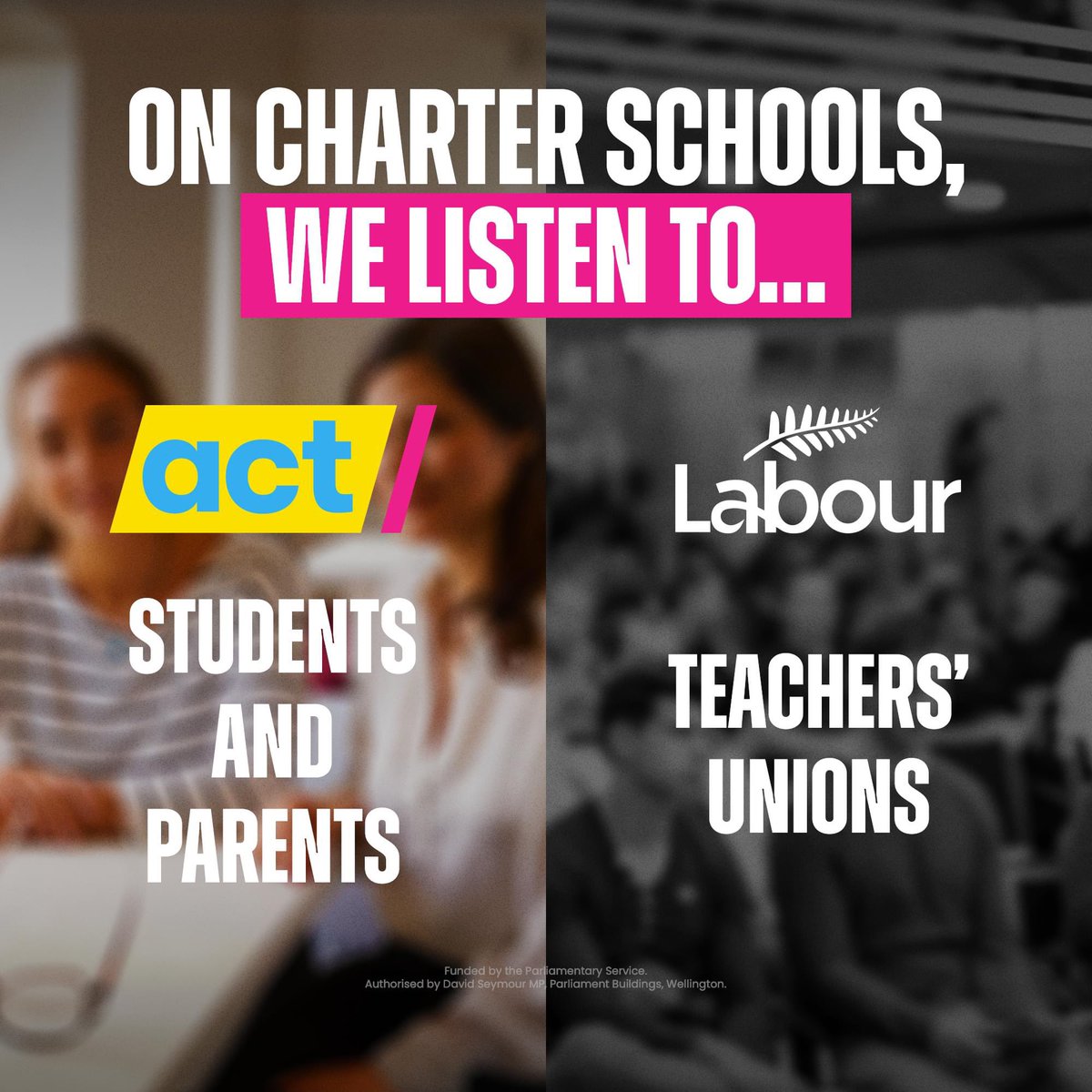Remember when Jacinda said Labour scrapped charter schools because the teachers' unions told them to?