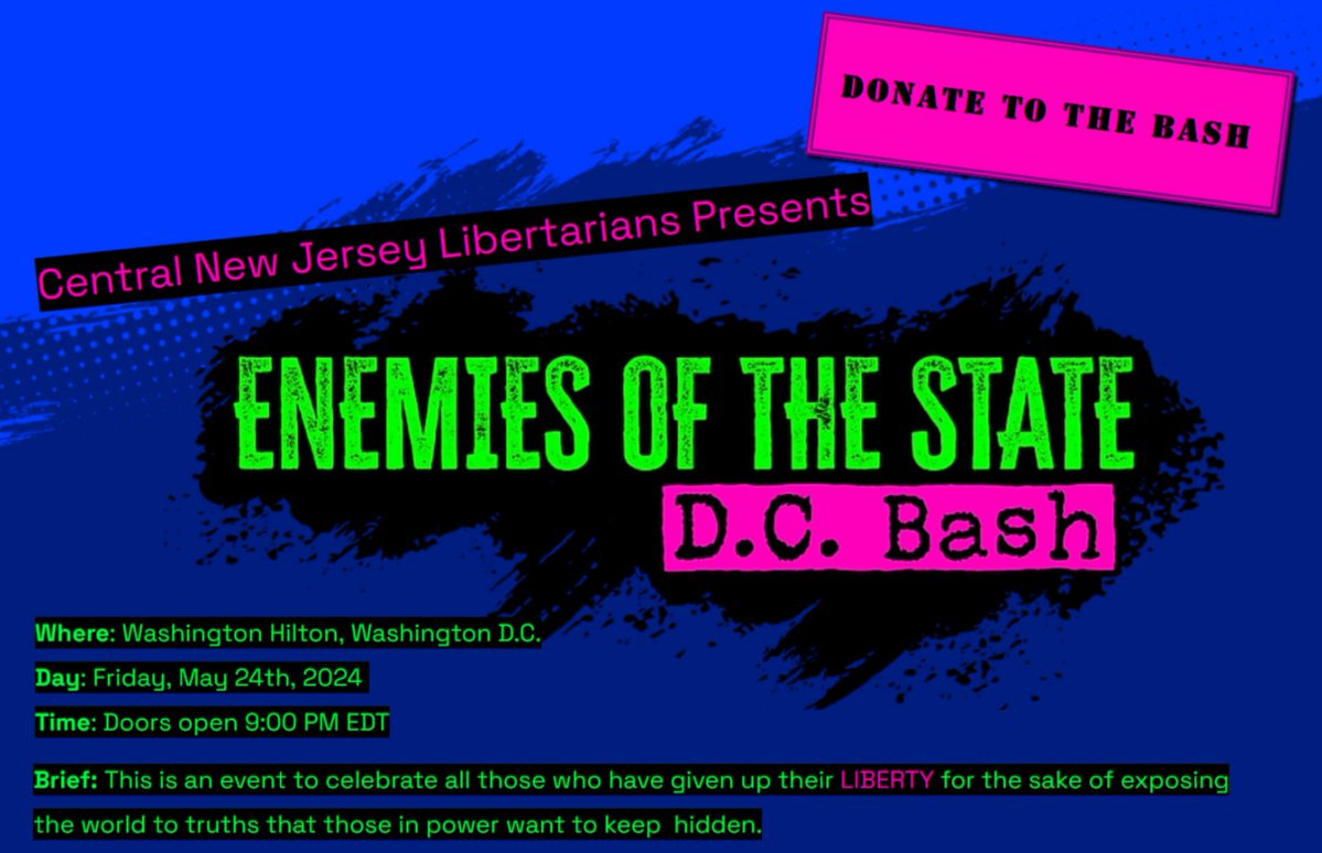 Tonight's the night! I am performing at the Enemies of the State Bash at the Libertarian National Convention! 

I have a super short set so if you are in the area, come by at 9 pm to make sure you dont miss me! 

#33IsHere