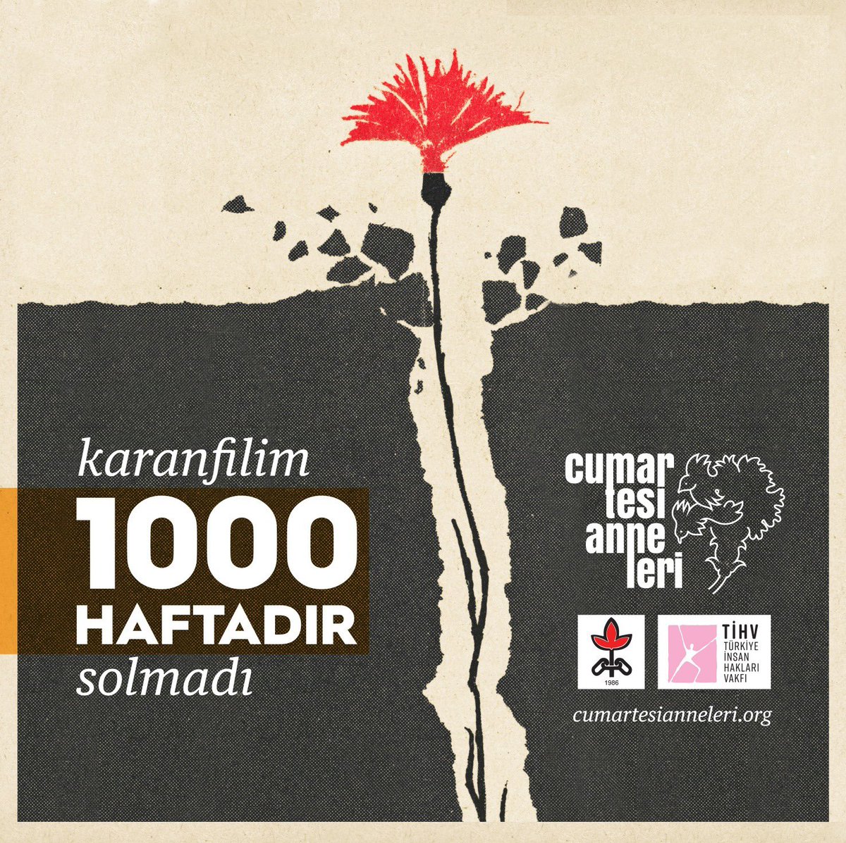 Dilê min 1000 hefte ye winda ye Dayikên şemiyê Canım 1000 haftadır kayıp. #CumartesiAnneleri1000Hafta