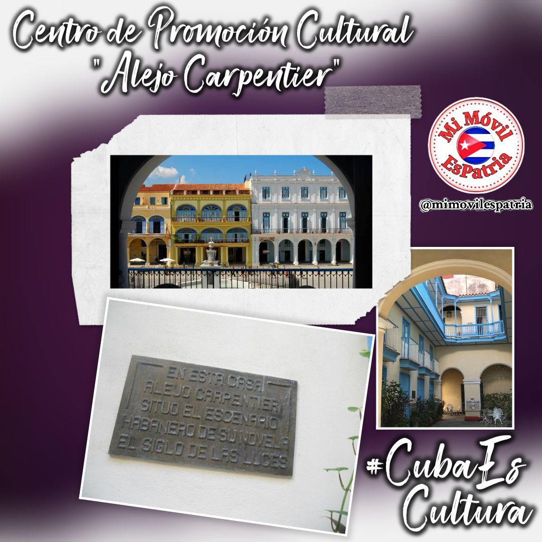 El 24 de mayo de 1982 marcó un hito en la historia cultural de La Habana con la inauguración del Centro de Promoción Cultural 'Alejo Carpentier'. Hoy, este emblemático lugar es sede de la fundación. Celebremos juntos este legado porque #CubaEsCultura #MiMóvilEsPatria