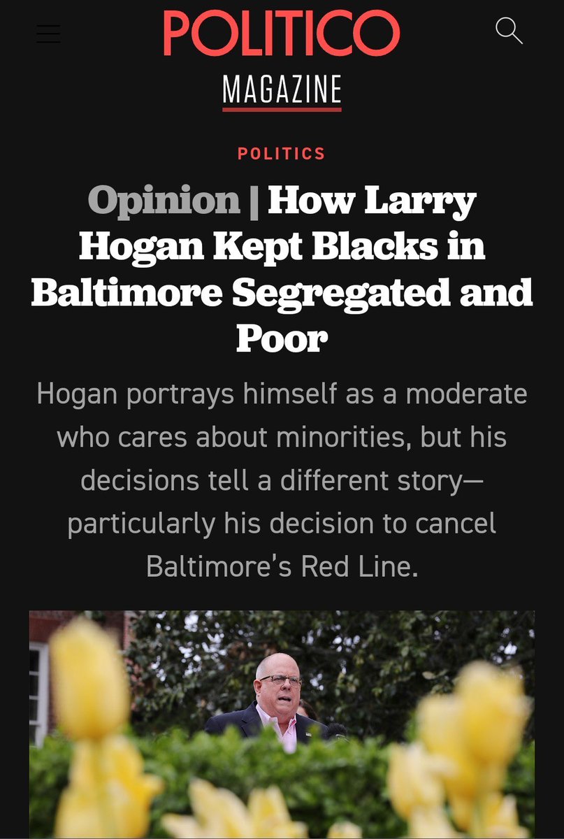Larry Hogan spent his tenure demeaning and underfunding Baltimore. Fake-moderate Larry Hogan can pose for all the photo- ops he wants, but the record is clear.
#MDpolitics #MDSen