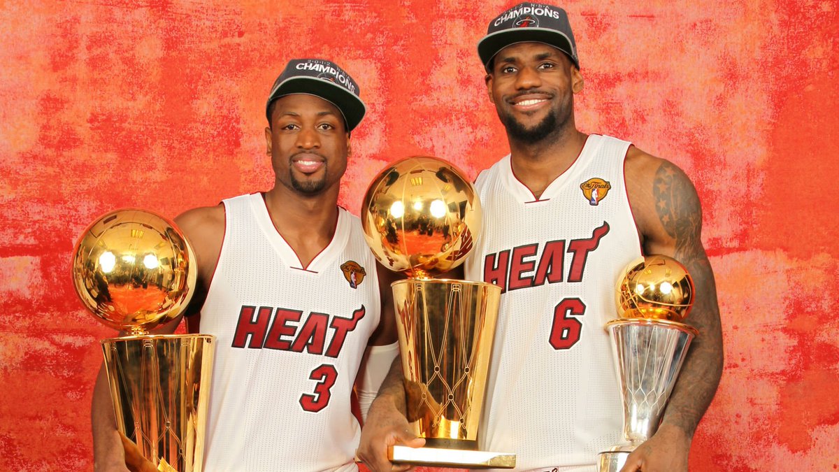 LeBron James and Dwyane Wade