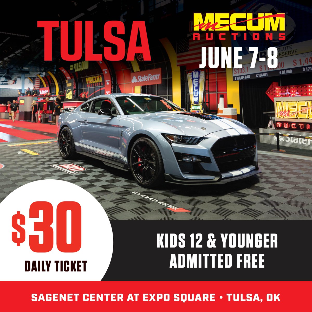 Tulsa we are heading your way! Make sure to snag your tickets to see some AMAZING vehicles! 
 
▪️Tickets: bit.ly/3WNYvsR

#MecumTulsa #Mecum #MecumAuctions #WhereTheCarsAre #MecumOnMotorTrend