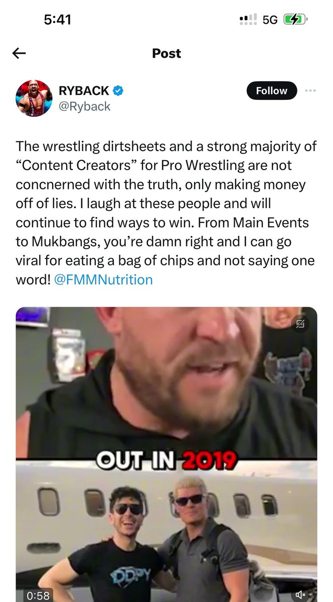 JordinGarciaSW's tweet image. So #LieBack’s TRYING to say @AEW reached out TO HIM @RyBack😭 through @CodyRhodes in 2019, but HE *Declined* AEW’s offer😂😭 but seems to forget *HE* @RyBack was CONTINUALLY *BEGGING* AEW for “Just 1 chance” starting in 2020 while ALSO BEGGING Goldberg JUST LAST *MAY* for A MATCH