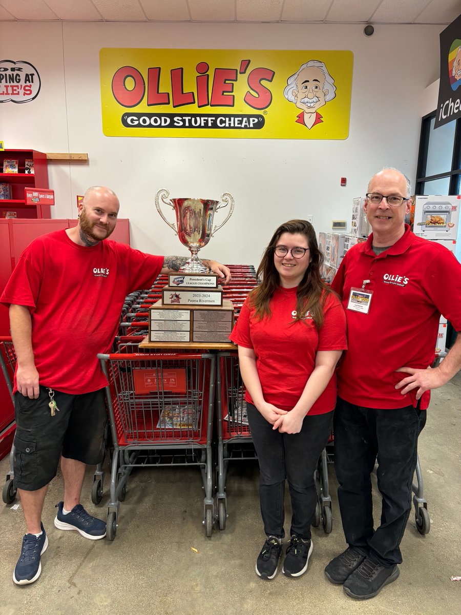 Our friends at Ollie's had a great time with the President's Cup today! If you want your business to become a new sponsor, call the office at 309-676-1040!