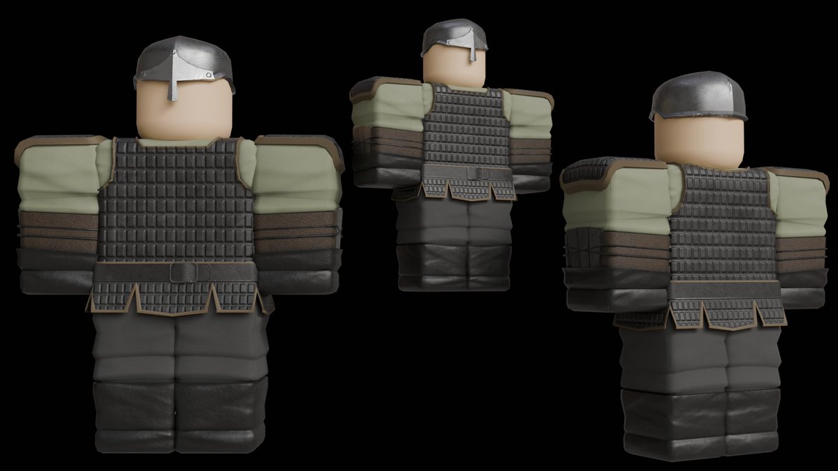 #ROBLOX #RobloxDev #RBXDevs

Armor I did for Age of Vikings <a href="/GoatemStudios/">Goatem Studios</a> 

Make sure to like and rtweet :)